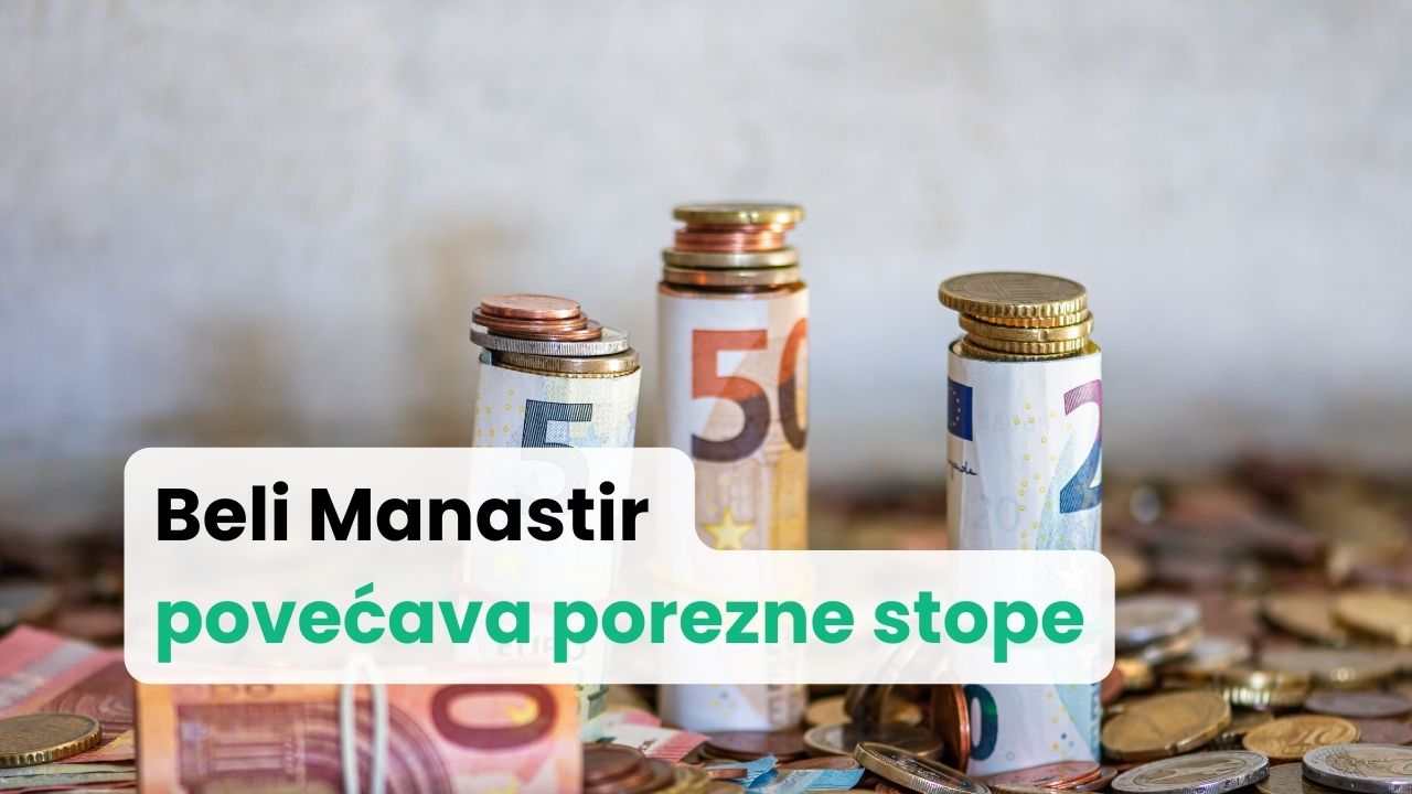 Nove porezne stope u Belom Manastiru od 2026. godine