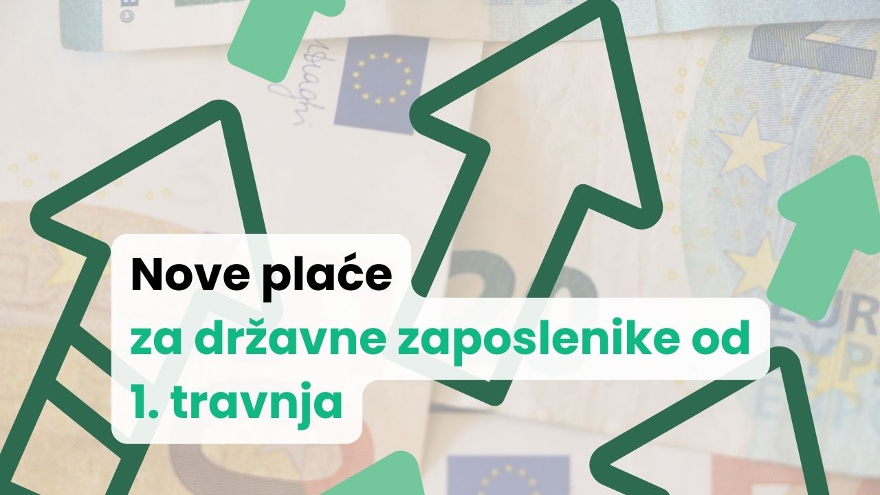 Povećanje plaća u javnom sektoru od 1. travnja 2026.
