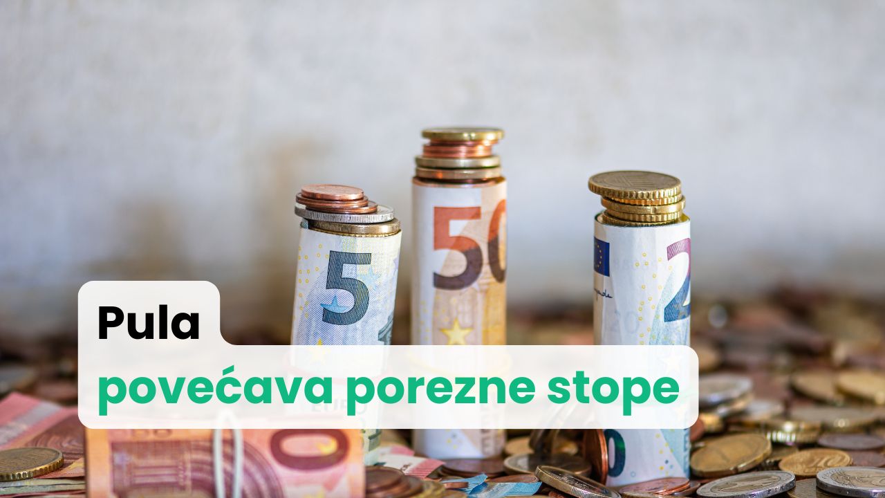 Nove porezne stope u gradu Pula - Pola od 2026. godine